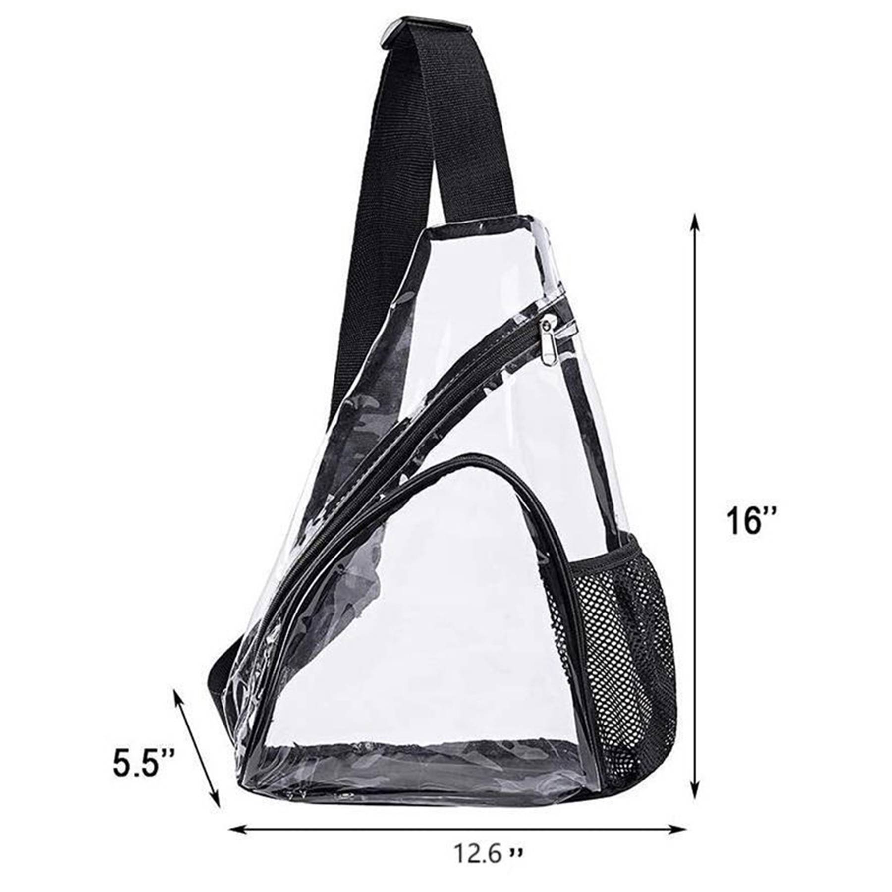 Clear PVC Crossbody Bag With Adjustable Strap 5