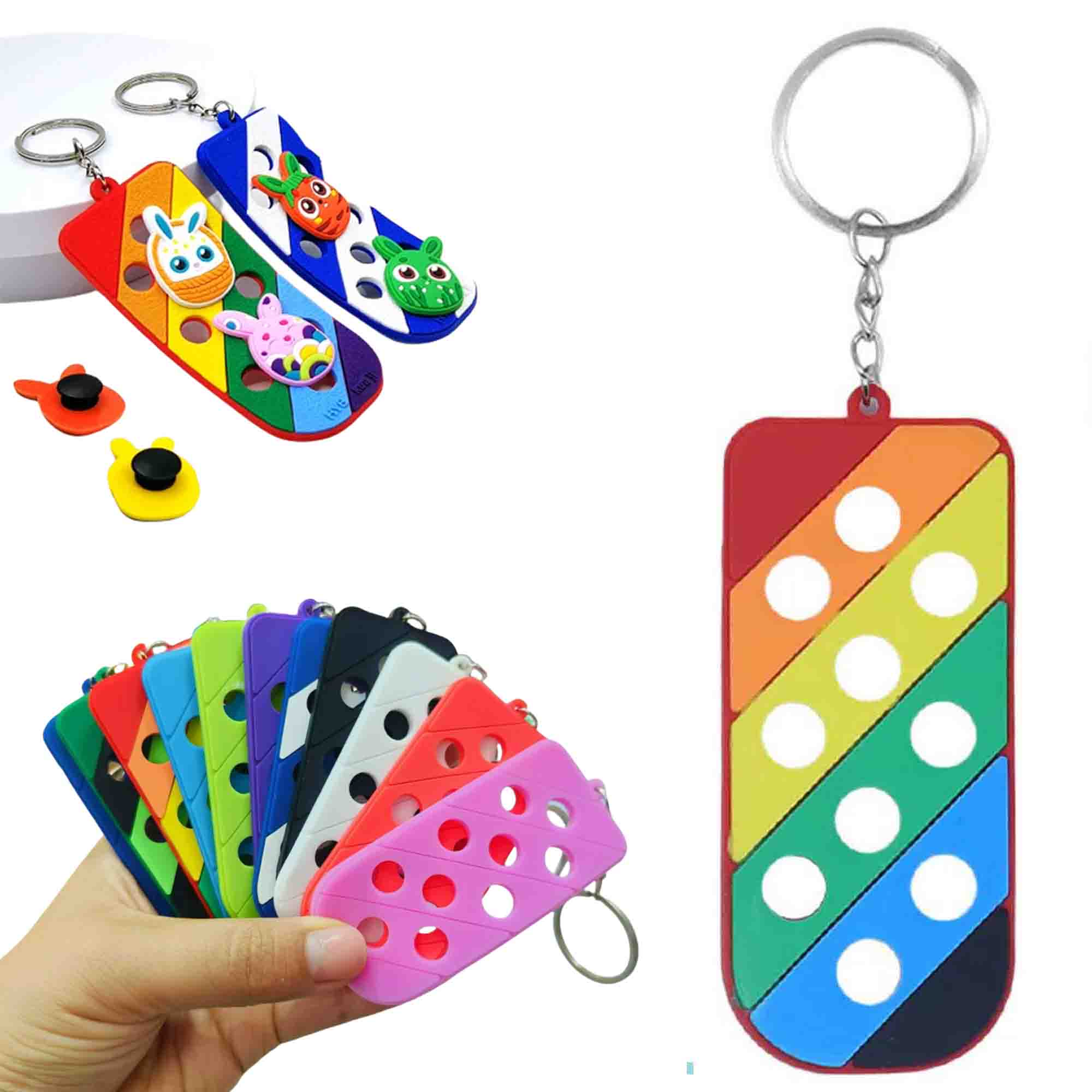 Luggage Tag Shoe Charms Keychain 2