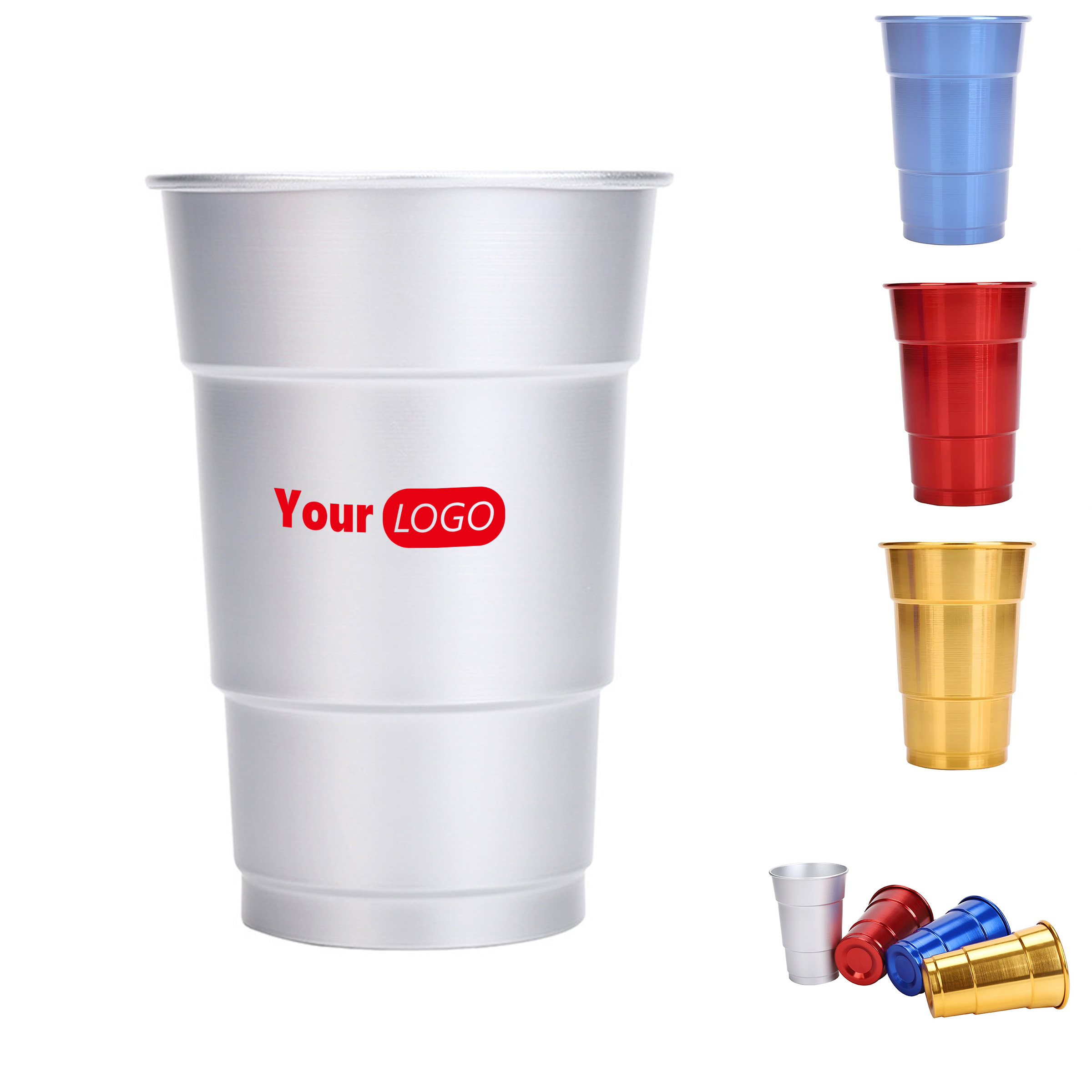 16 oz anodized aluminum party cup 3