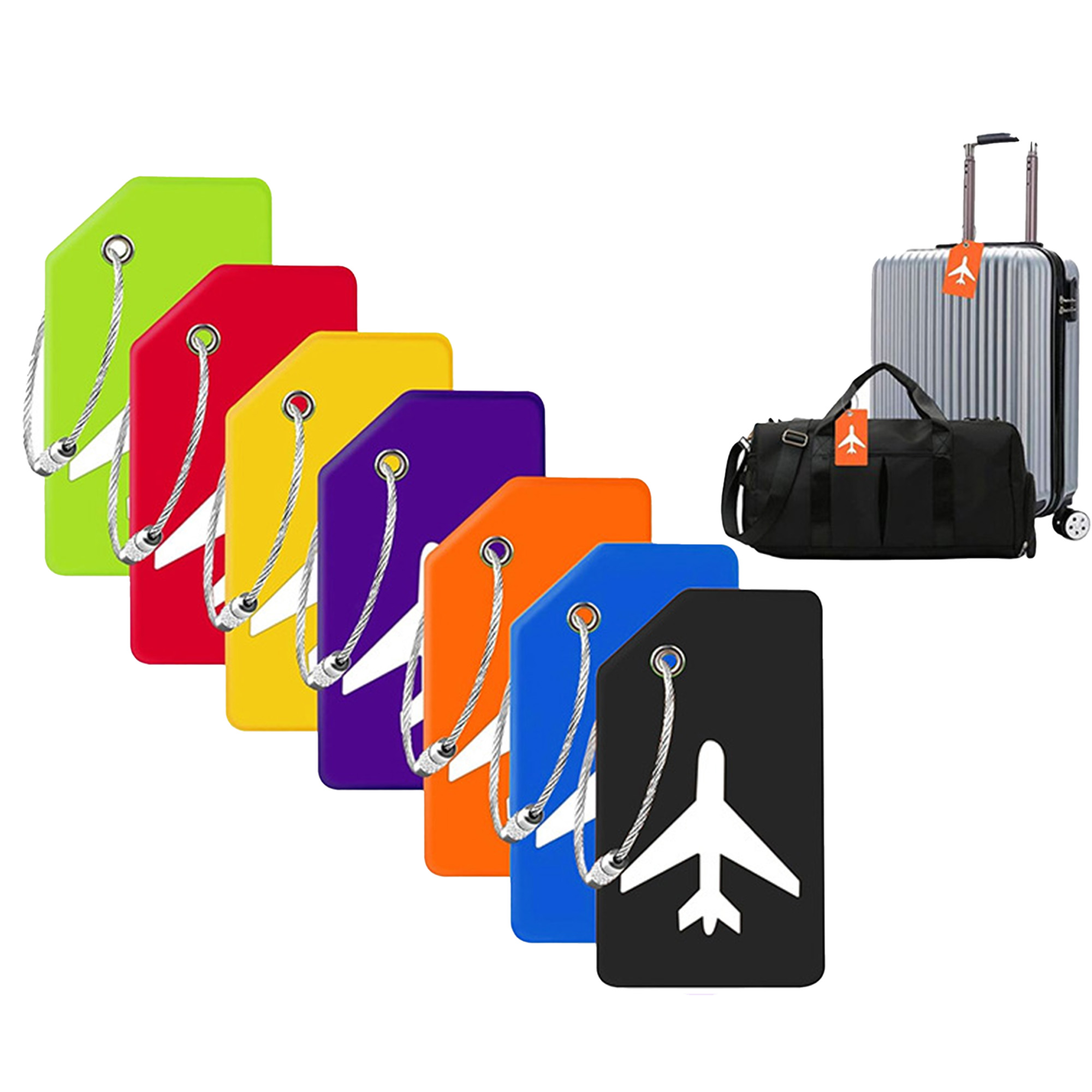 Luggage Tag for Suitcases with Stainless Loop 2