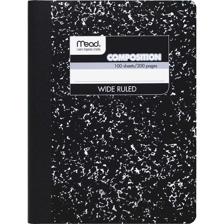 Mead Composition Notebooks - Black Marble 100 Sheets 12 Pack 1