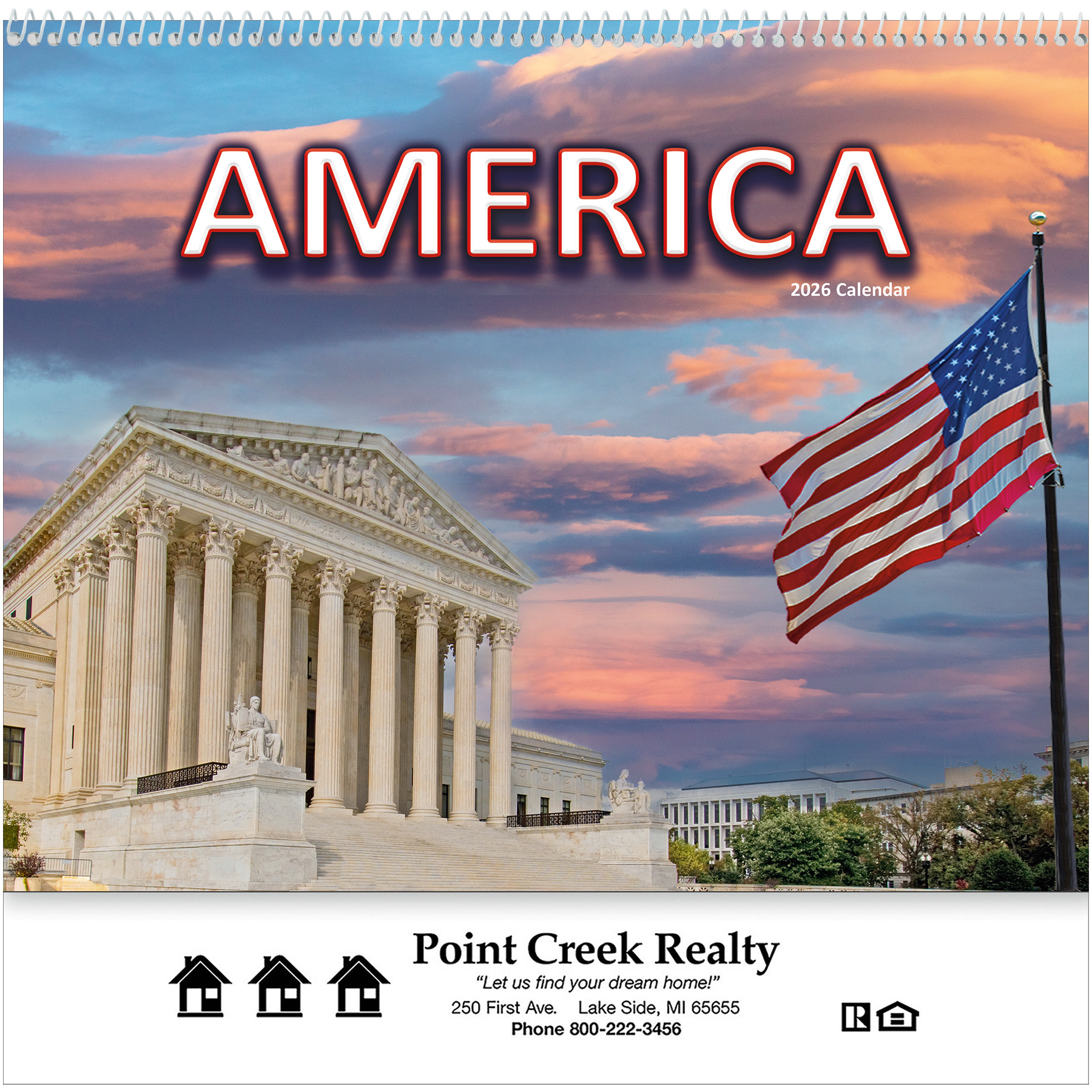 America! Wall Calendar: 2027 Spiral Bound 1