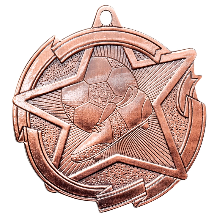 Soccer Star Medal 2-3/8" 2