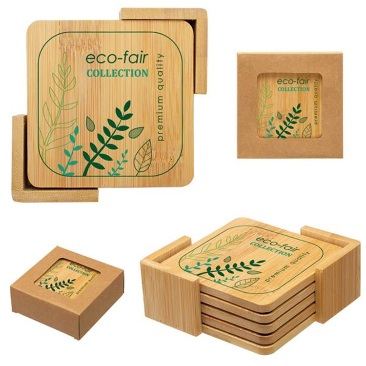 Bamboo Coaster Set 1