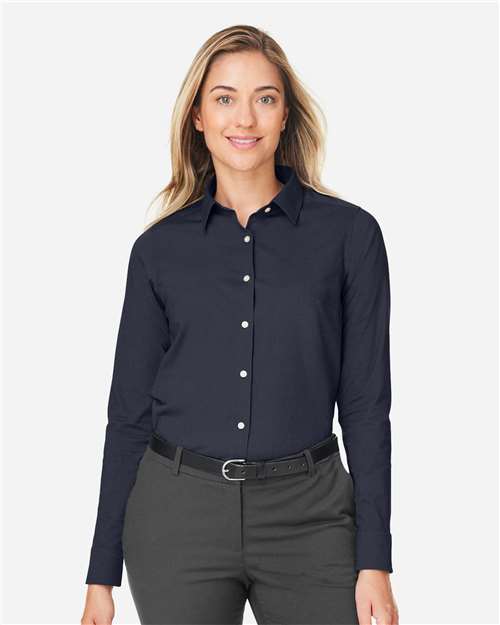 Women's CrownLux Performance® Spencer Poplin Dress Shirt - DG505W 39