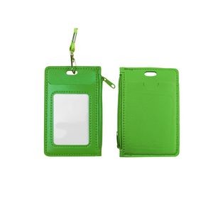 PU Leather Card Holder with Zippered Pocket 5
