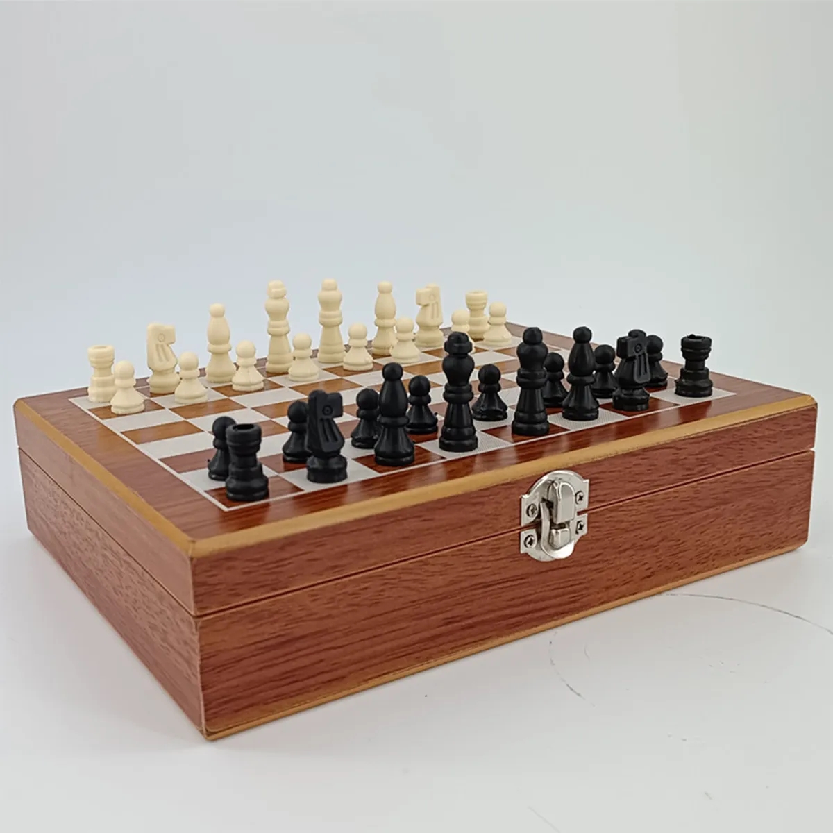 Multi-Game Chess Poker Chip Set in Wooden Case 5