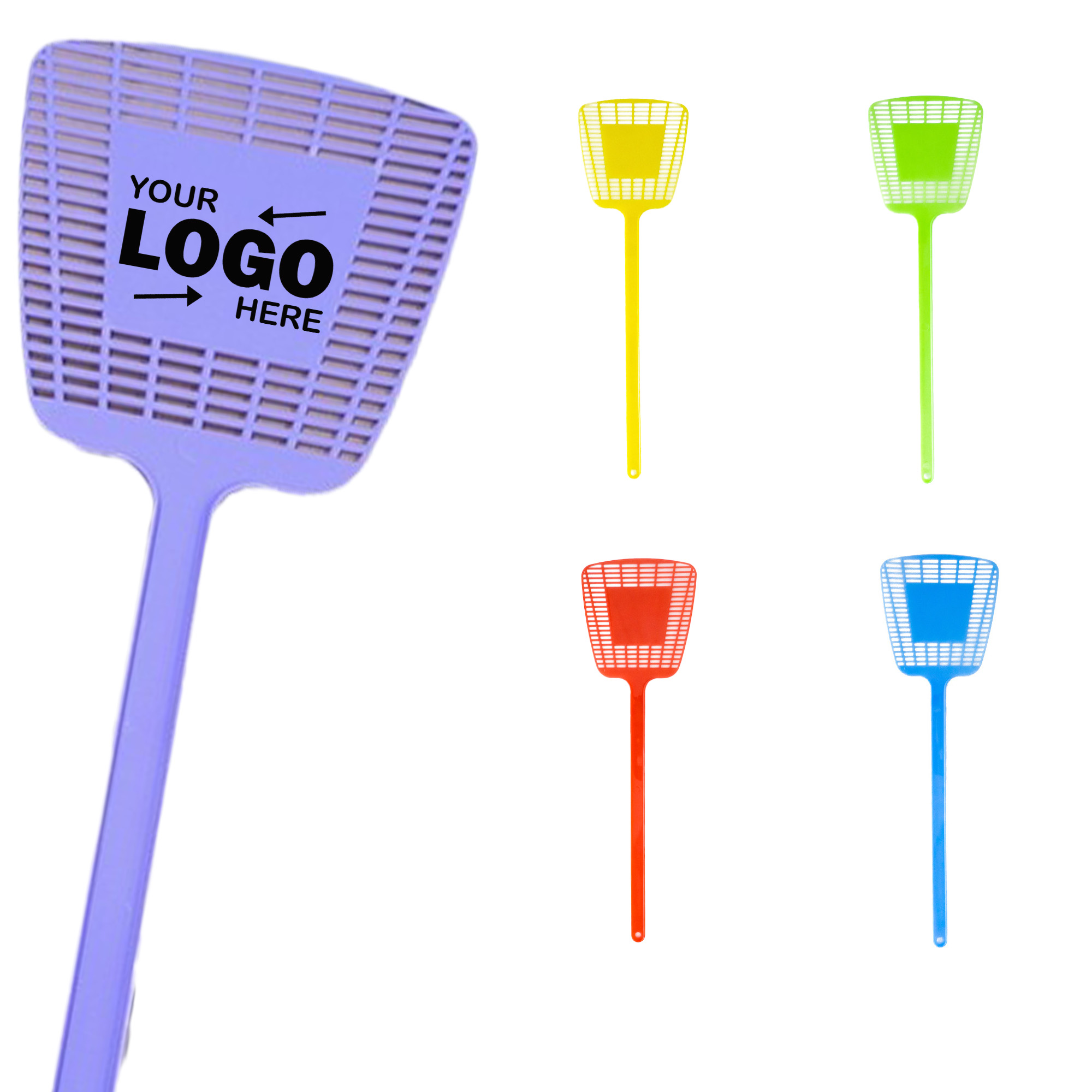 Durable Multicolored Plastic Fly Swatter For Daily Insect Repelling 1