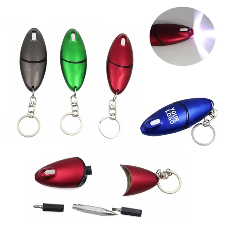 Ballpoint Pen Keychain with LED Light 1