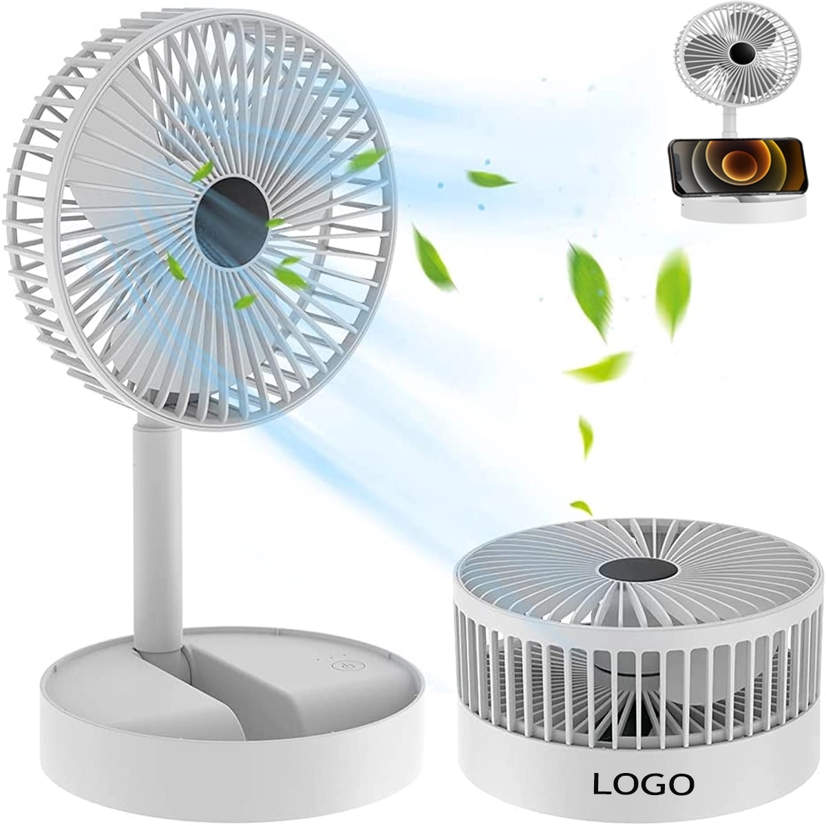 Usb Rechargeable Folding Desk Fan 1
