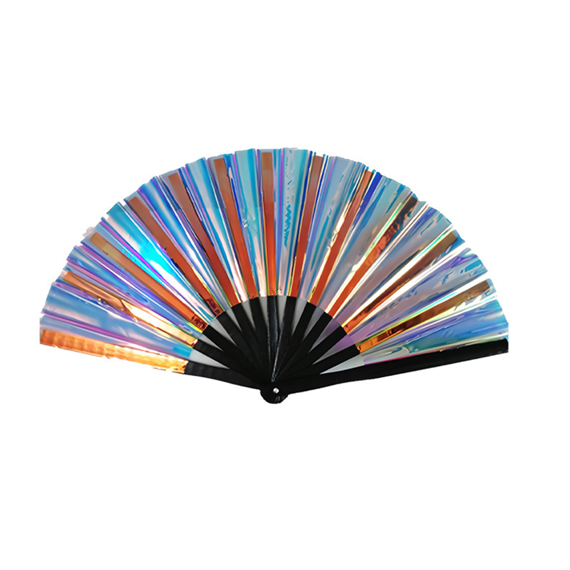PVC Folding Performance Hand Fan 13" Length 4