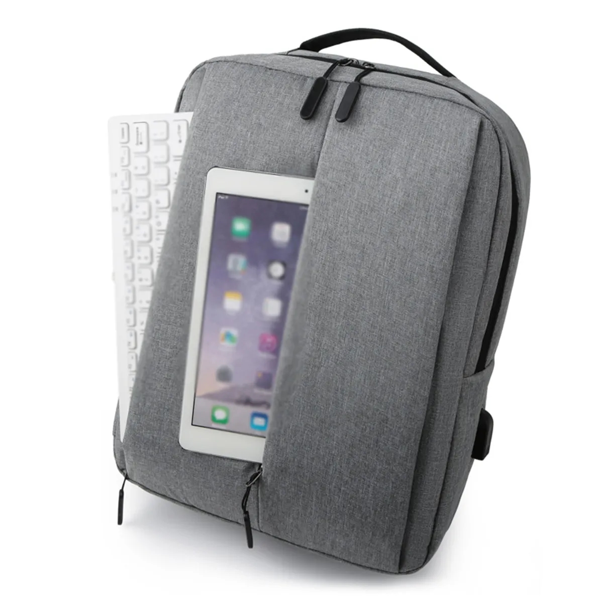 Waterproof Business Laptop Casual Backpack With USB Port 8