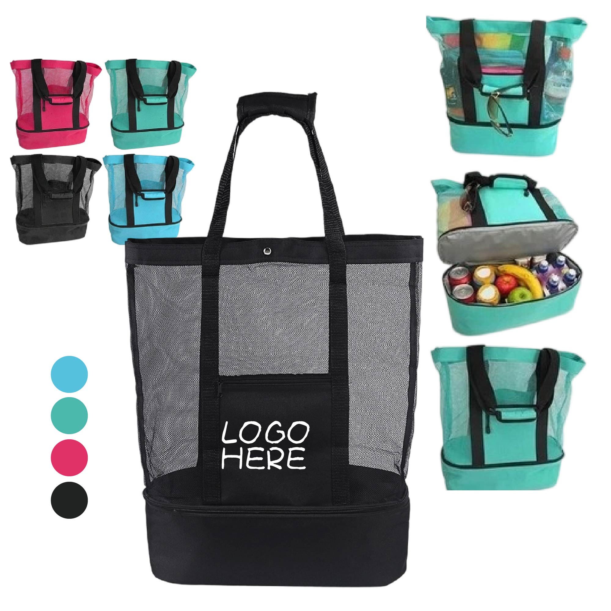 Cooler Insulated Beach Tote Bag 1