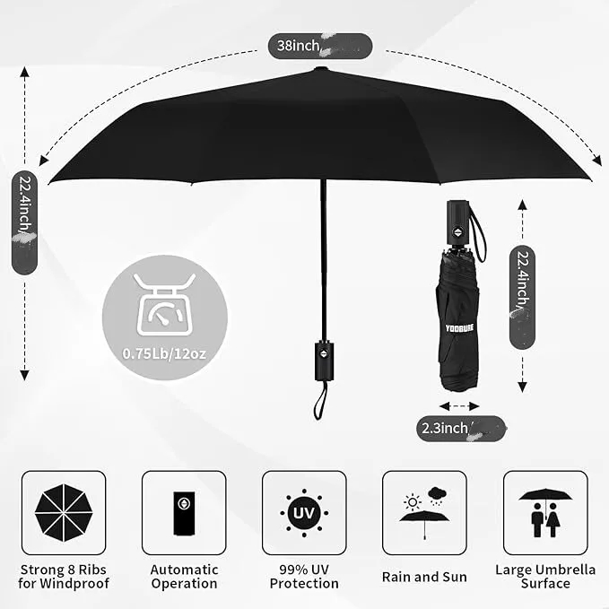 Automatic Umbrellas for Rain and Sun 5