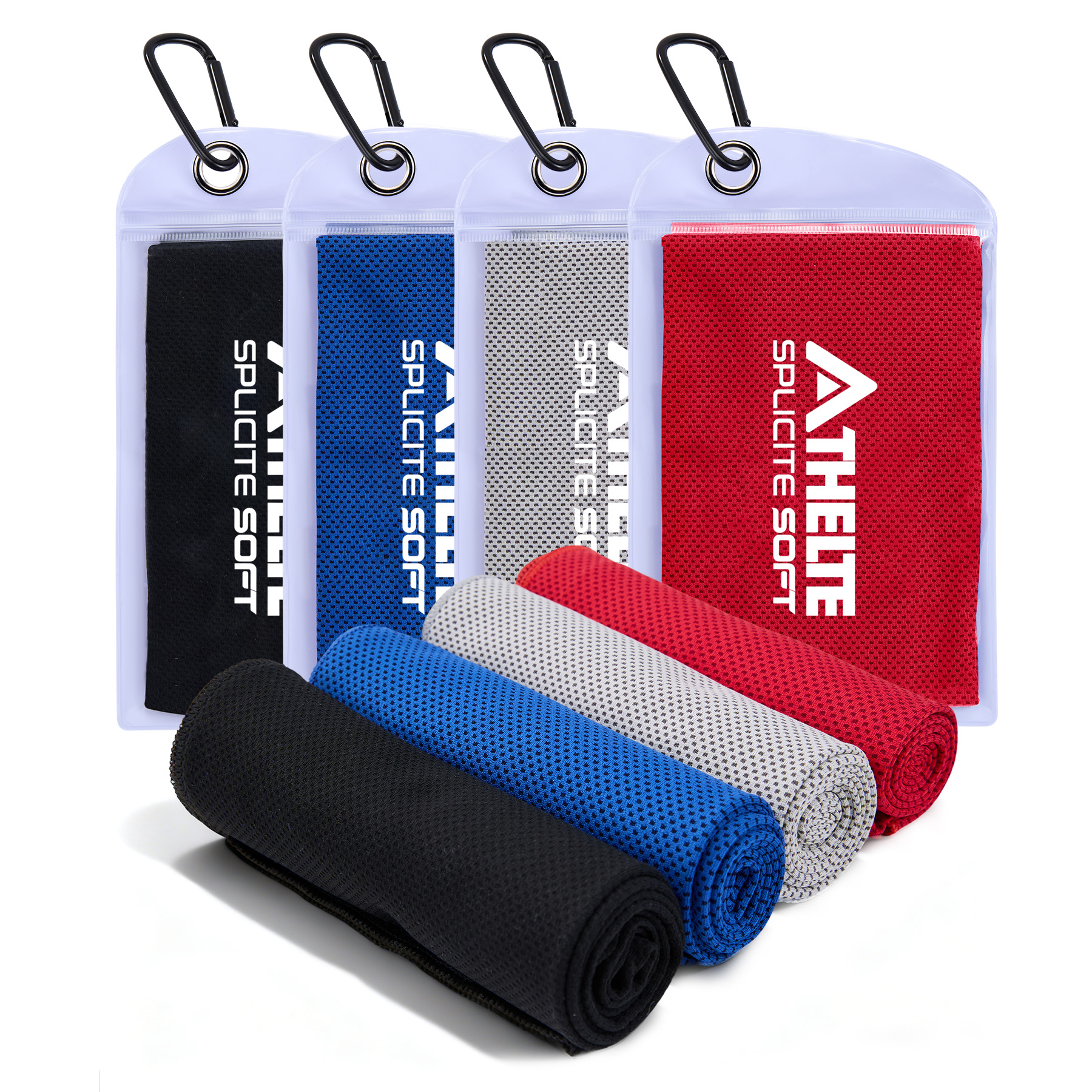 Breathable Cooling Towel With PVC Zip Pocket 9
