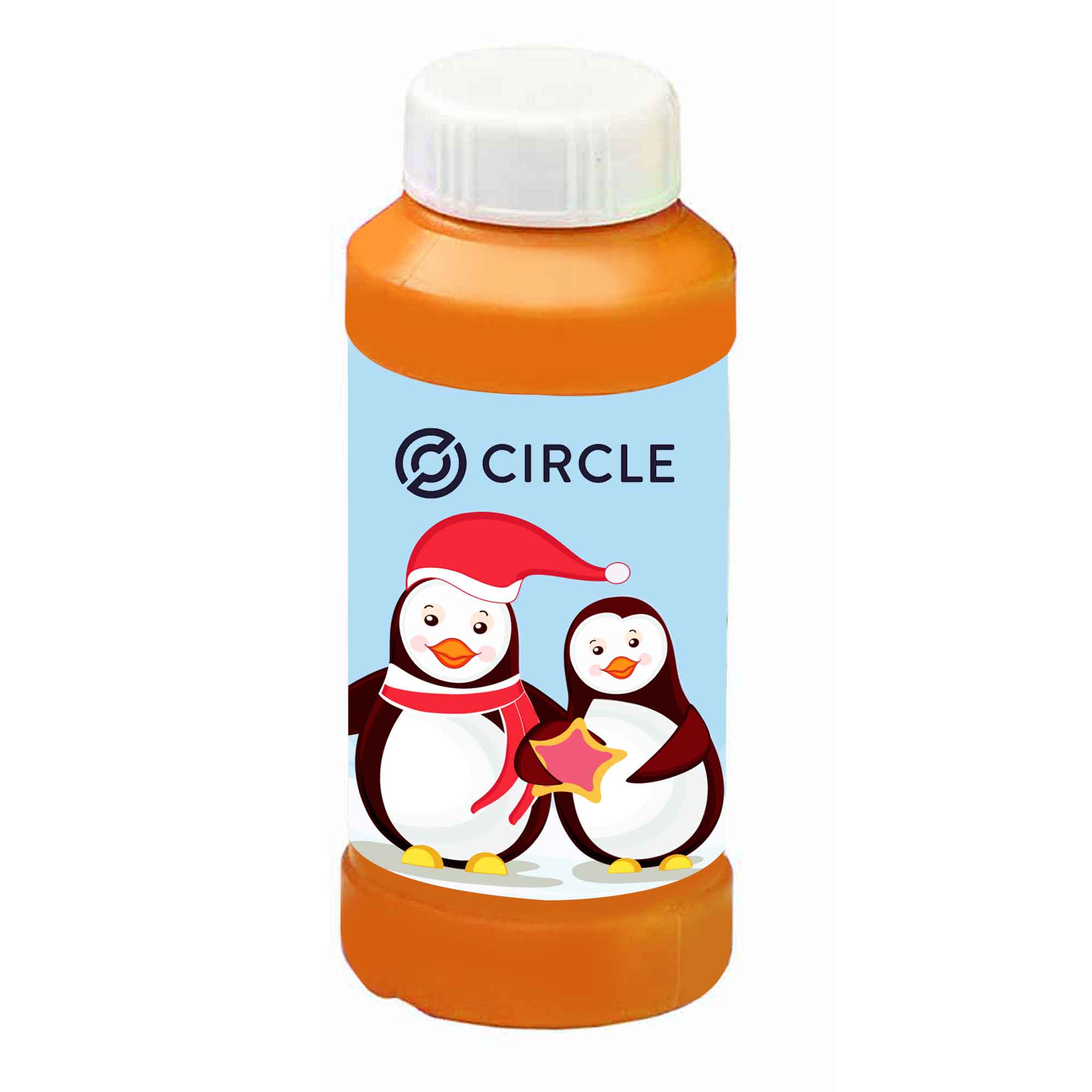 4 Oz. Bubbles with Stock Holiday/Winter Theme Full-Color Digital Label 7
