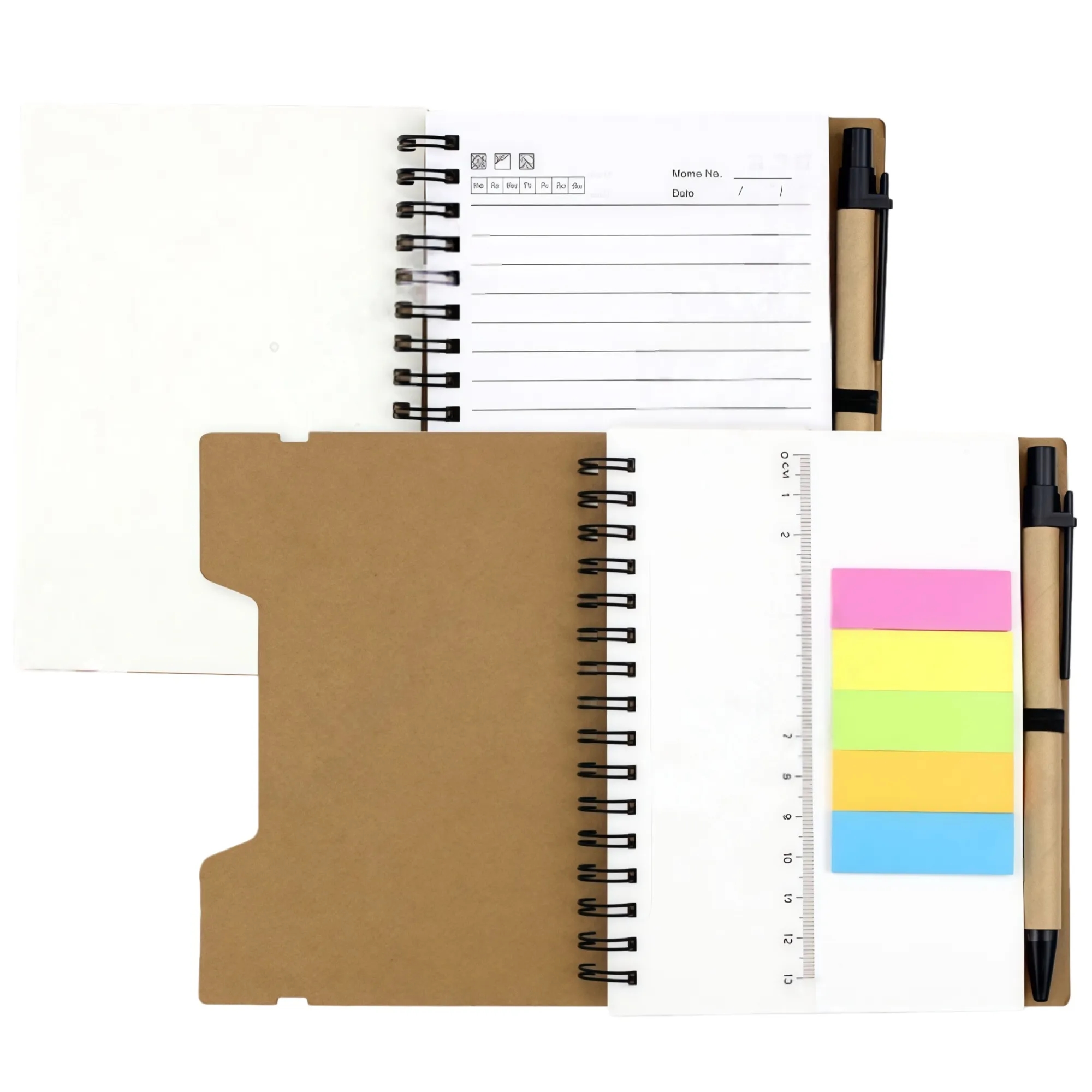 Custom Logo Sticky Notes With Pen Memo Pad Set 3