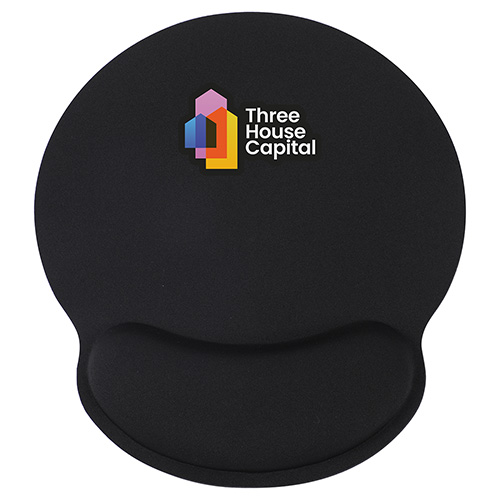 Crest Non-Slip Mouse Pad with Foam Wrist Rest 14