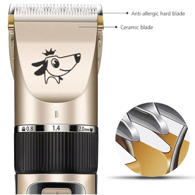 Rechargeable Pet Clippers Grooming Kit with Scissor Comb 5