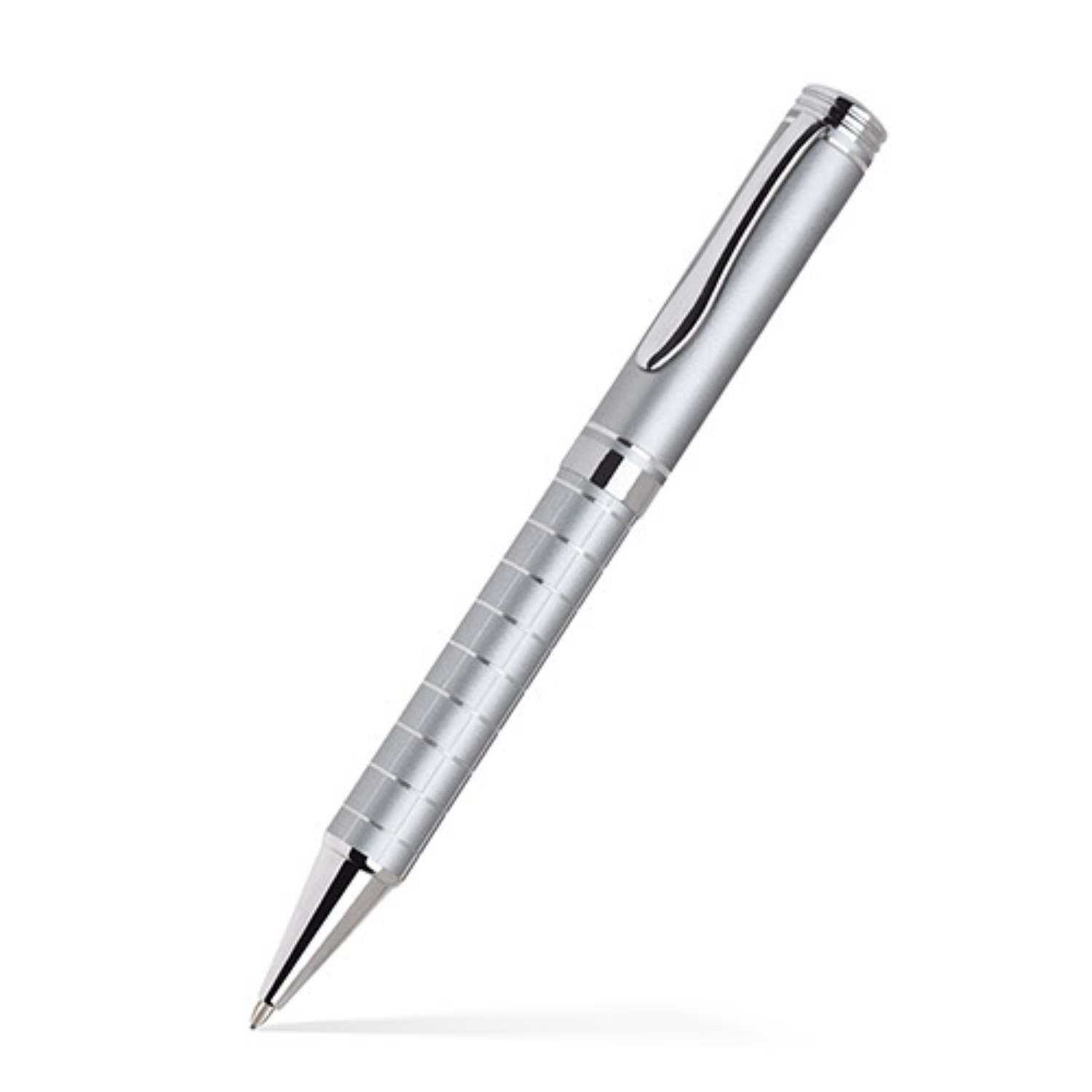 Grid Barrel Ballpoint Twist Metal Pen 9