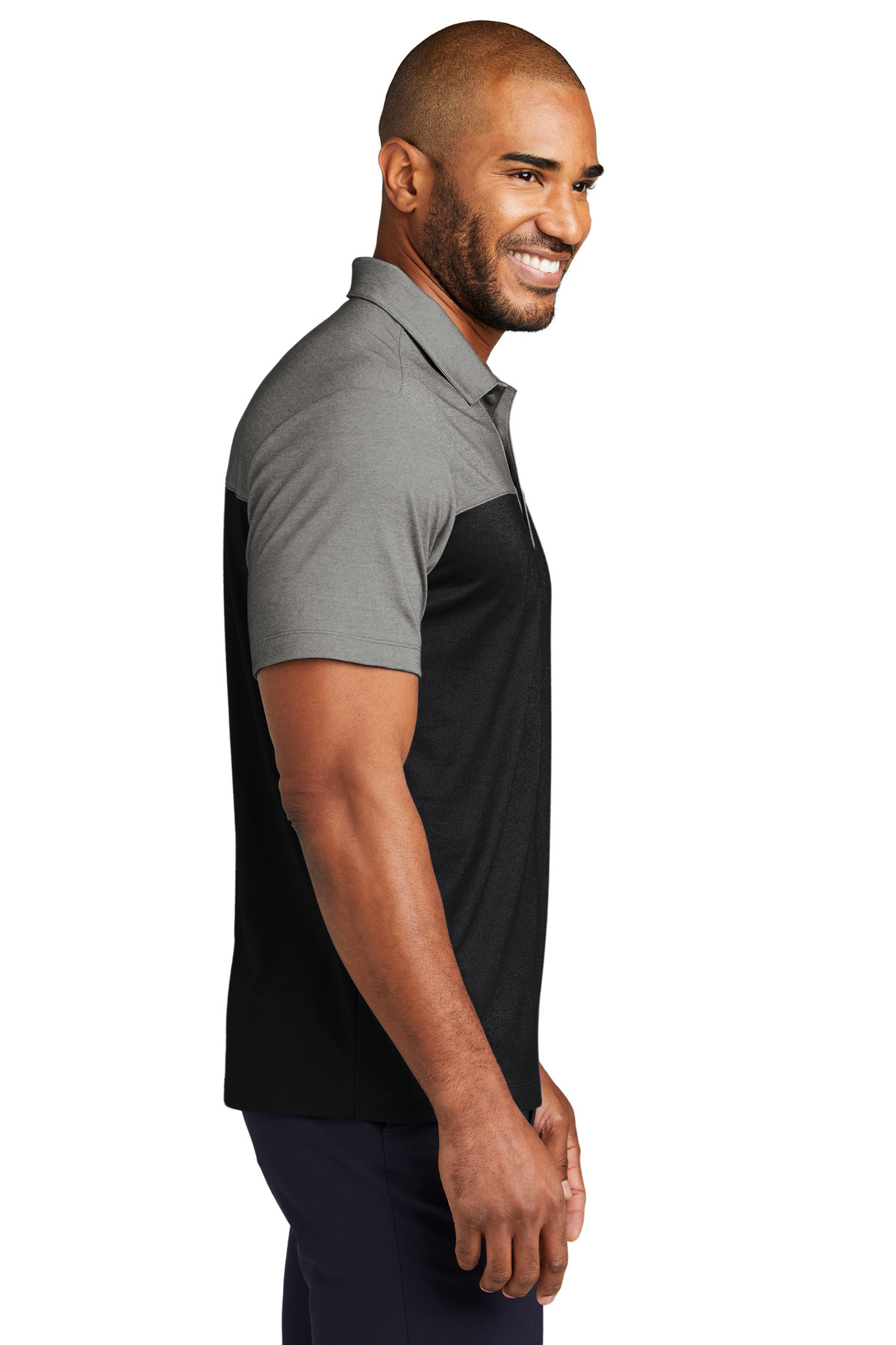 Port Authority Fine Pique Blend Blocked Polo K831 1