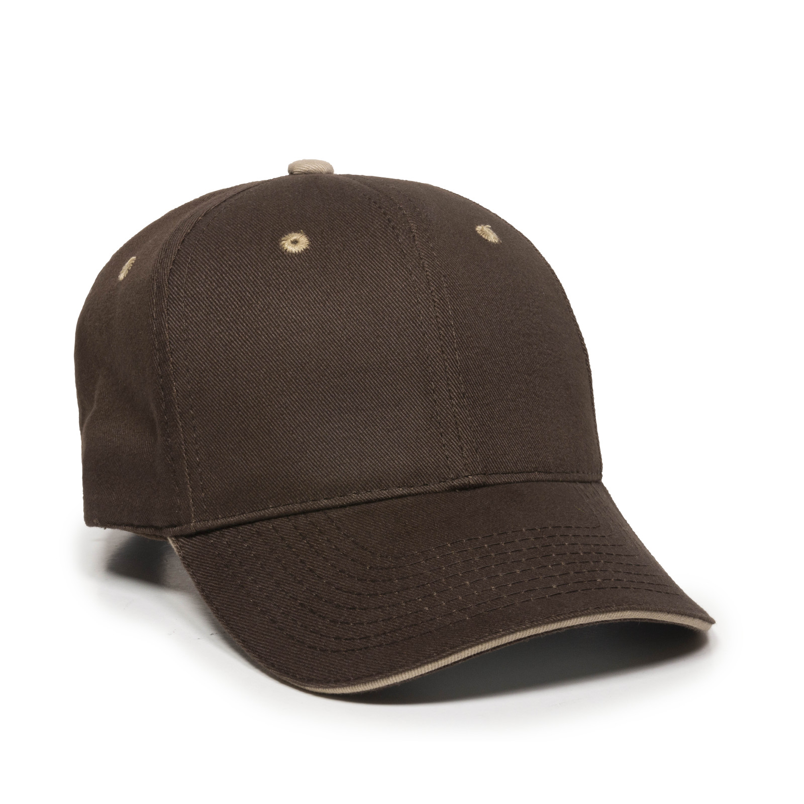 Brushed Twill w/Sandwich Visor 12