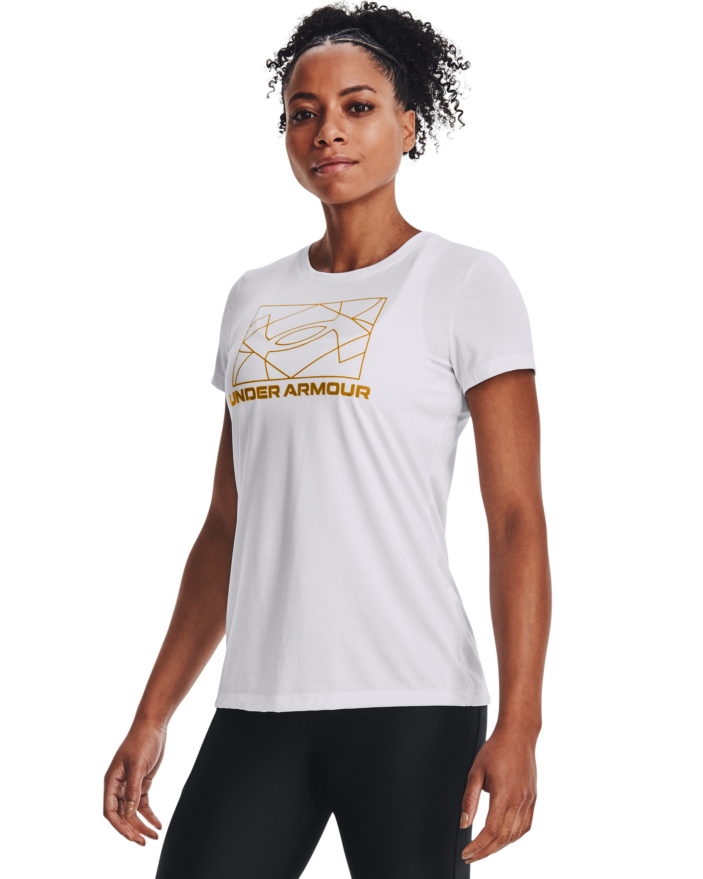 Women's UA Tech Box Logo Short Sleeve  3