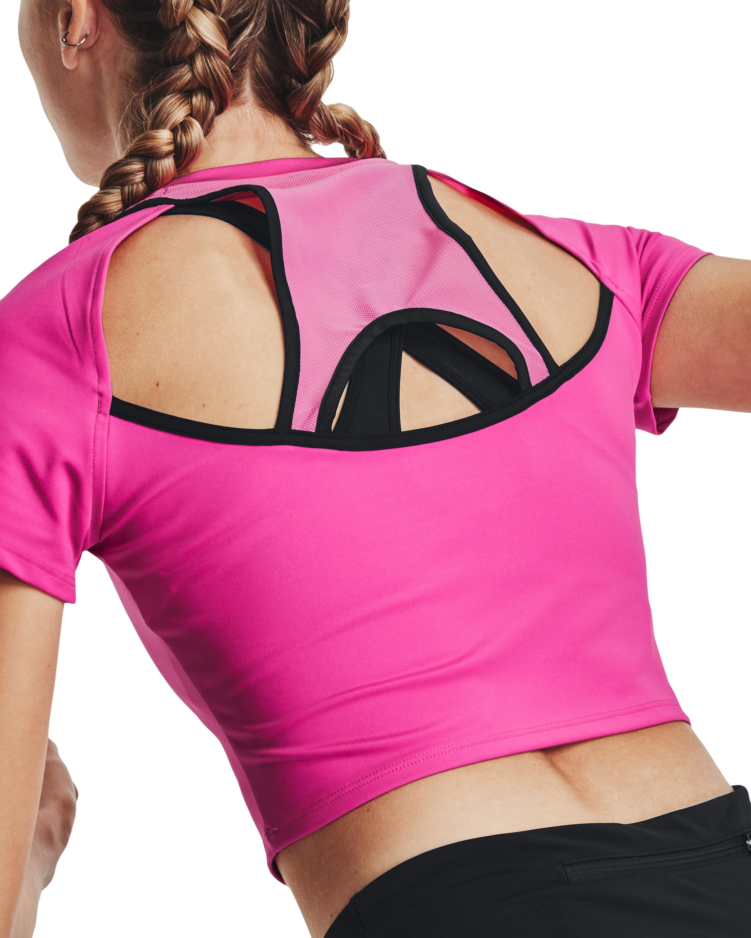 Women's UA Run Anywhere Crop Short Sleeve 3