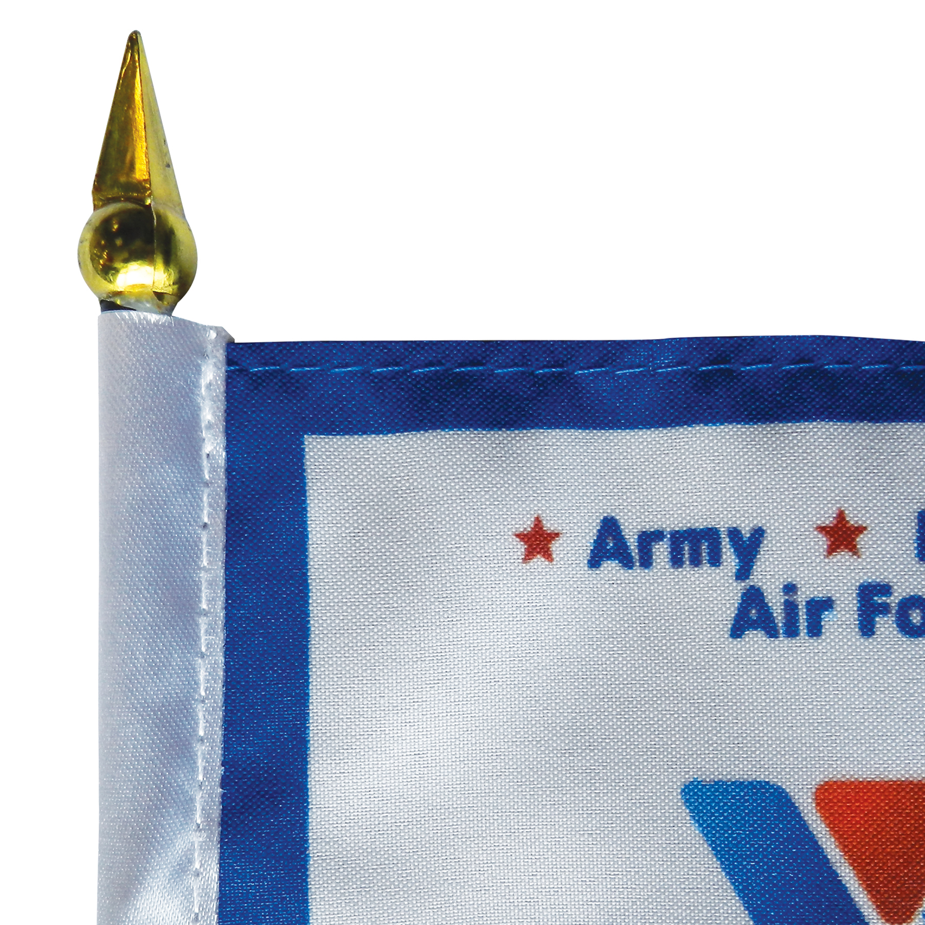 Double Sided Stick Flag with Black Plastic Weighted Base 3