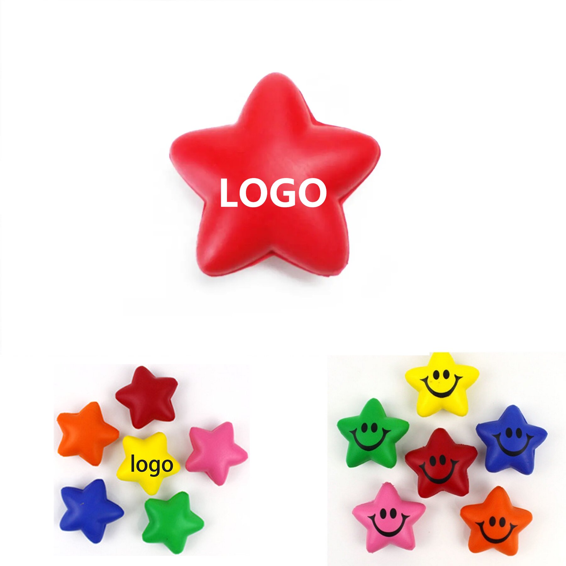 Pu Smiley Face Pentagram Decompressing Ball 3