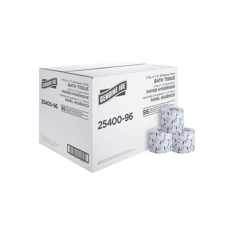 Genuine Joe Toilet Paper Rolls - 96 Pack 2