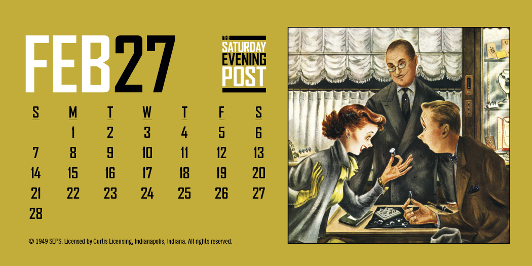 Triumph® Calendars The Saturday Evening Post Desk Calendar 17