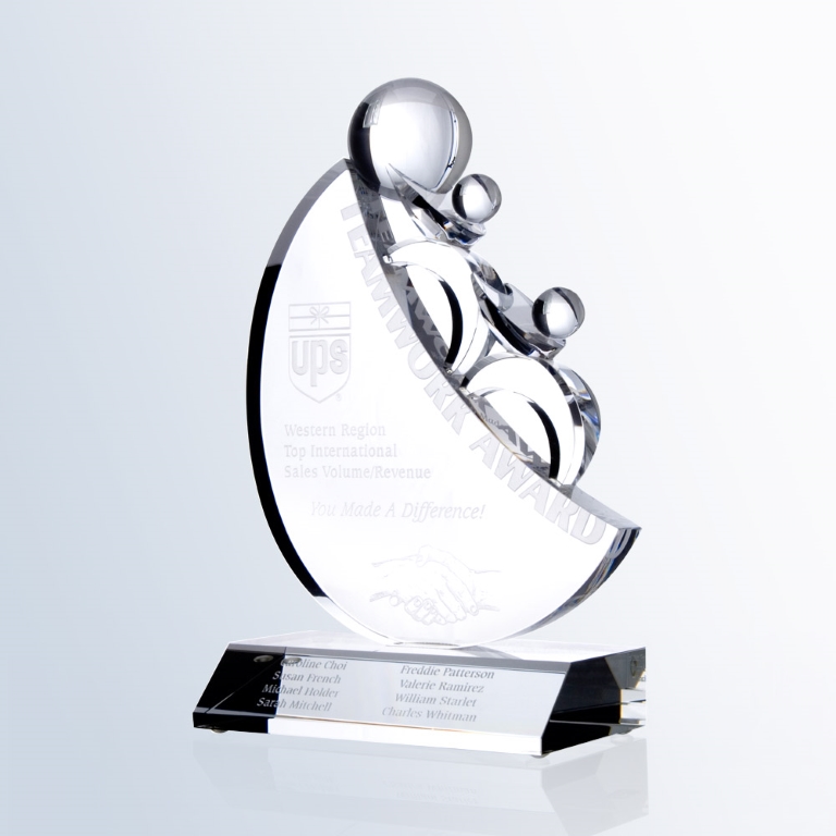 Teamwork Award - Medium Crystal Award 1