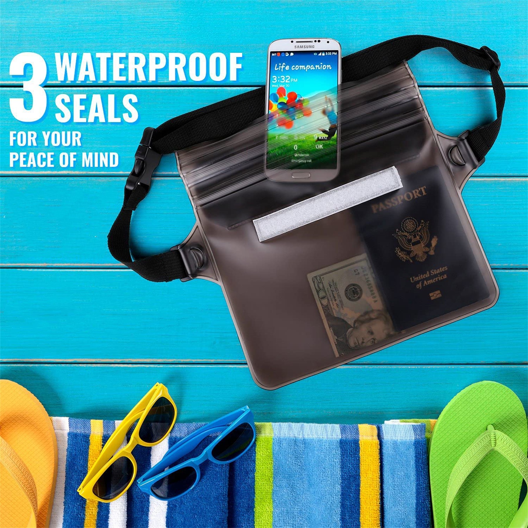 Waterproof Pouch With Waist Strap 3