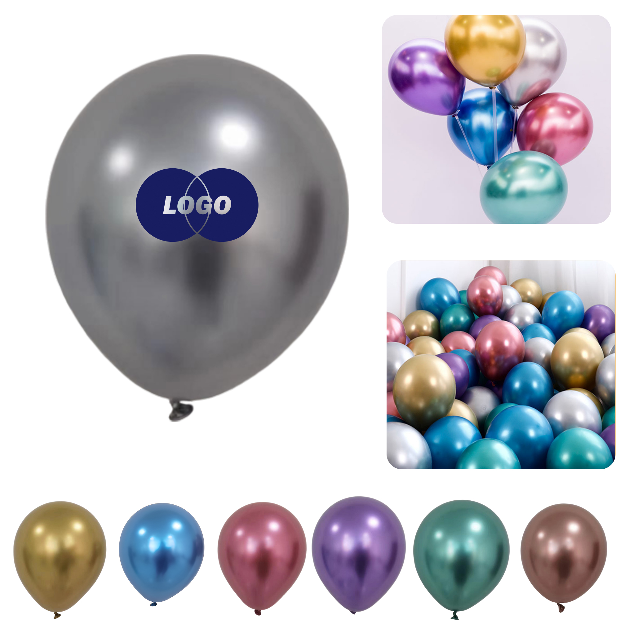 Durable 13" Custom Latex Balloons 4