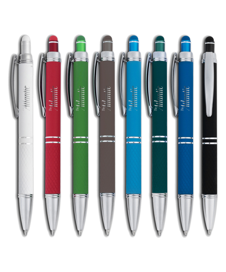 Union Printed - Lucy Stylus Satin Soft Touch Click Metal Pen 2