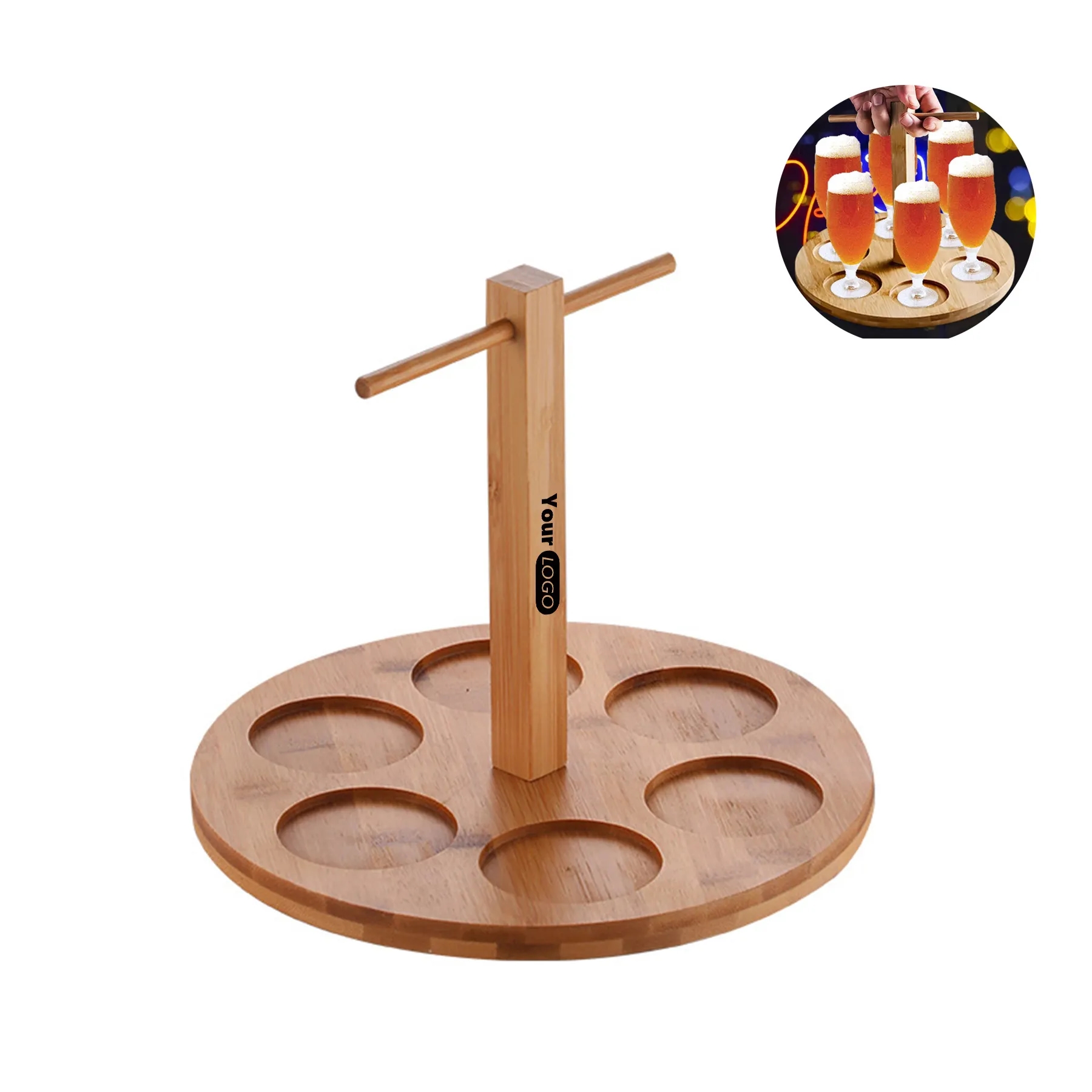 Light Tray & Tasting Board with handle 2