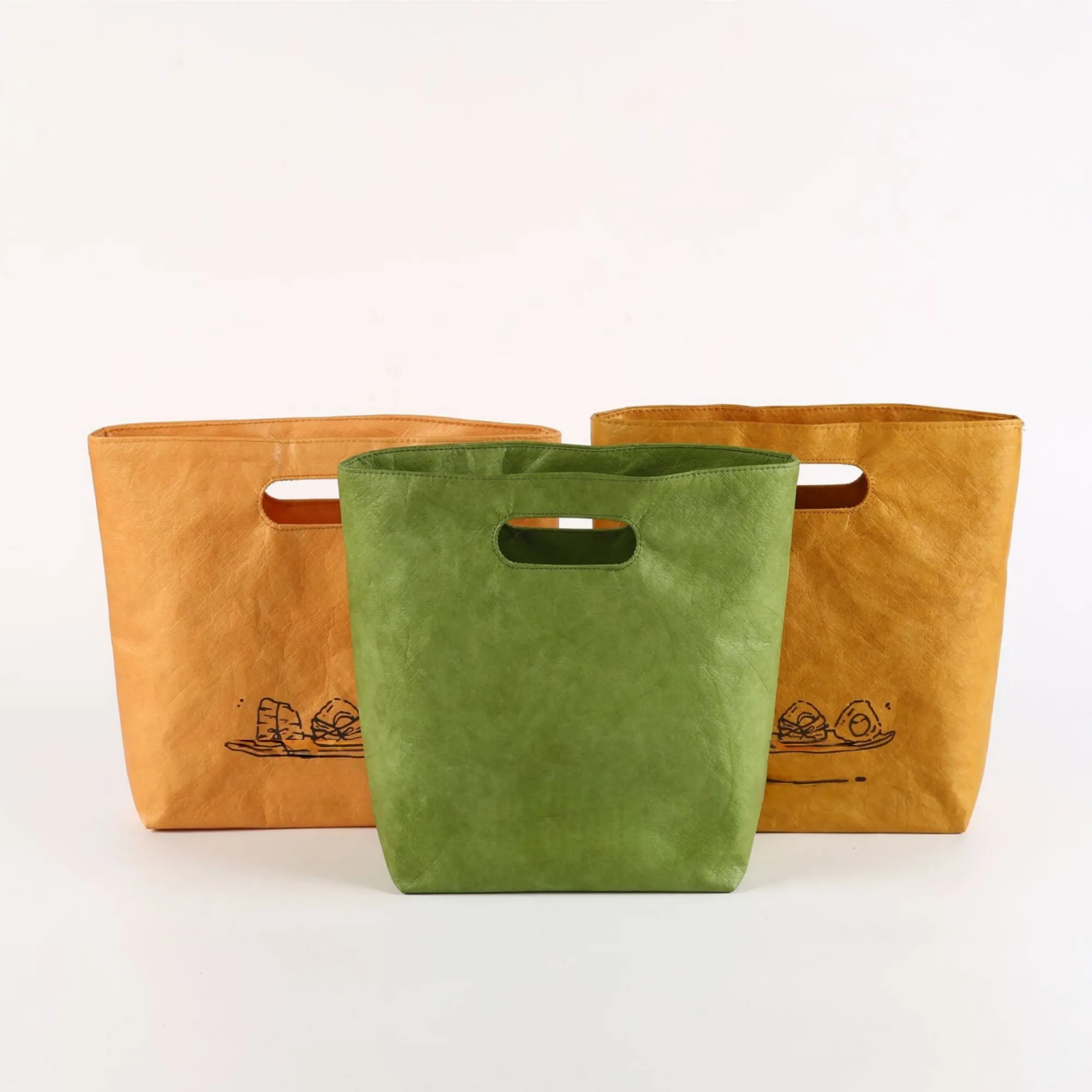 Laminated Kraft Paper Bag Shopping Hand Held Tote 3