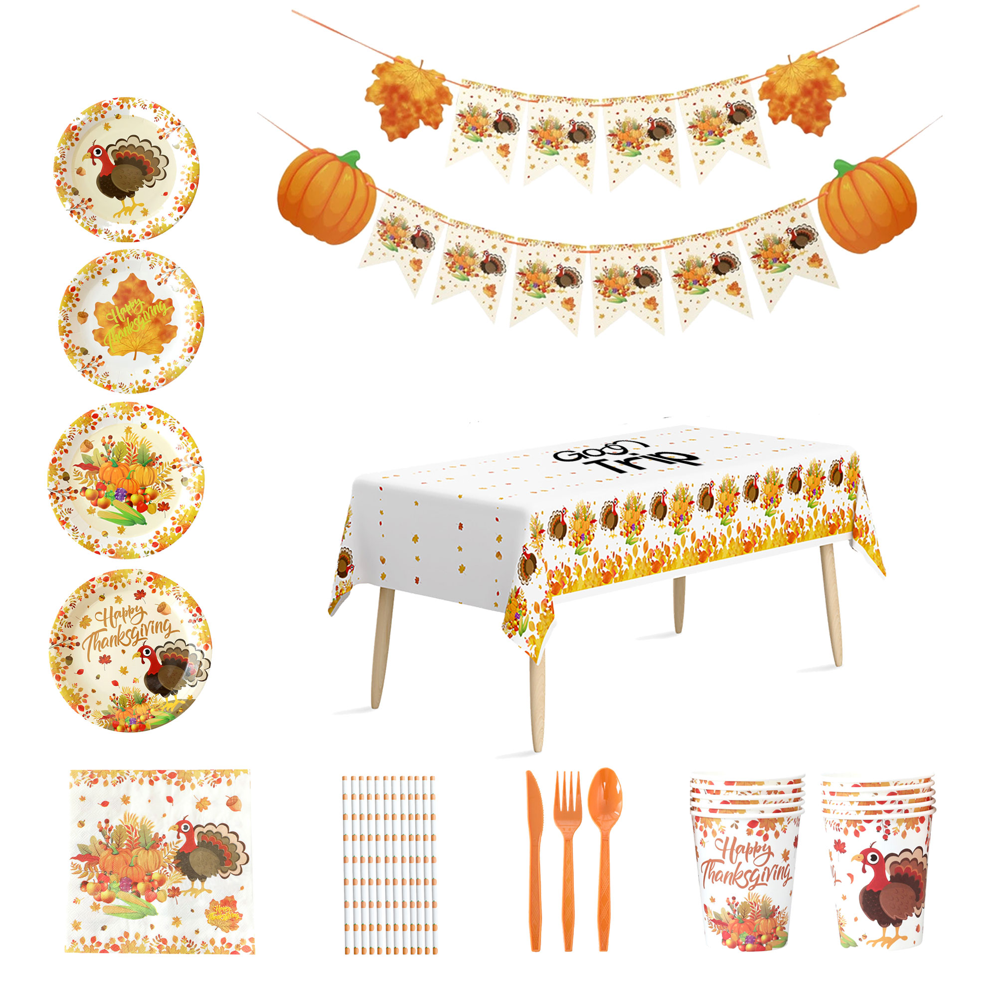 Disposable Turkey Party Cutlery Set 2