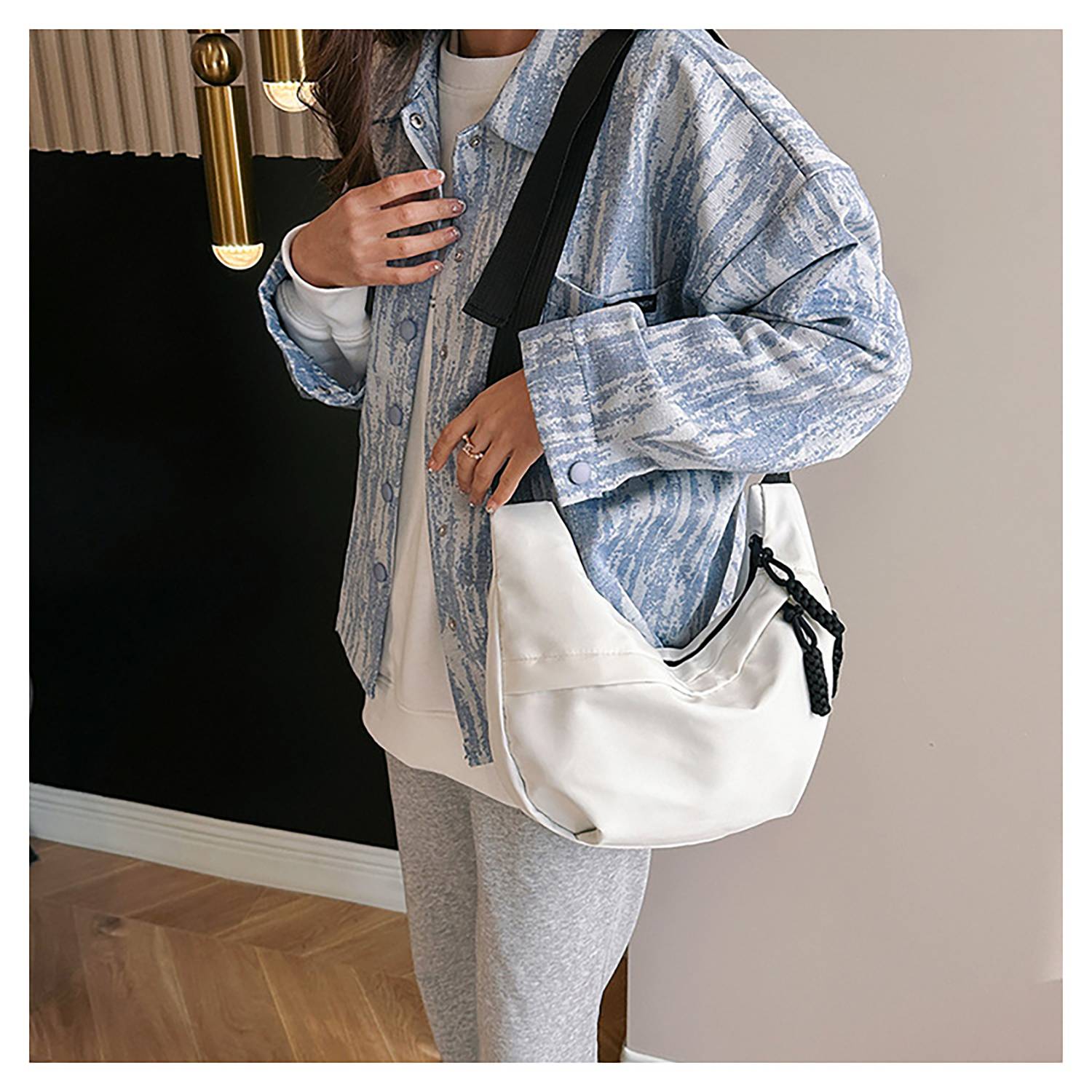 Lightweight Waterproof Nylon Single-Shoulder Bag 10