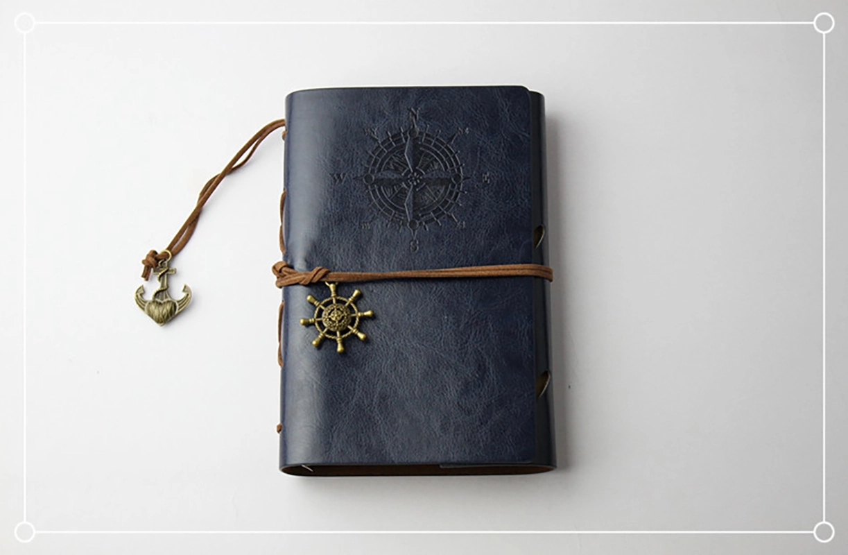 Vintage Journal Travel Notebook Loose-Leaf Diary 6
