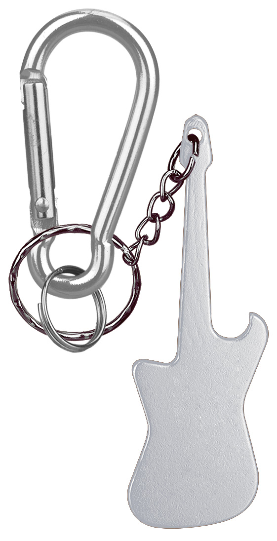 Guitar Shaped Bottle Opener Key Holder and Carabiner 2