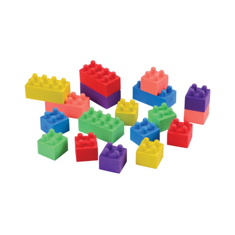 Building Block Erasers Assorted 2