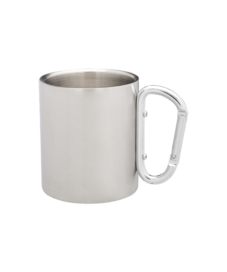 Union Printed - 10 oz. Carabiner Handle Stainless Steel Mugs 1
