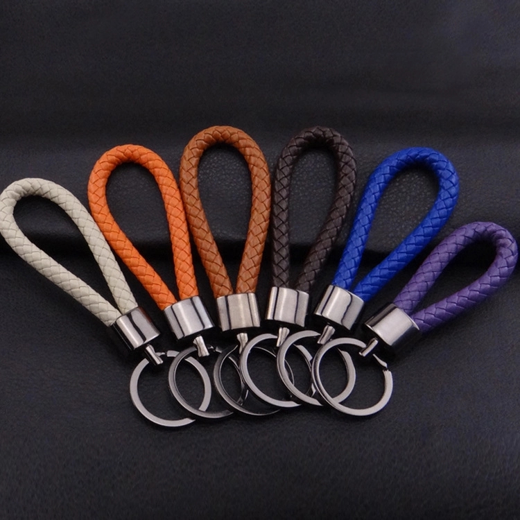 braided leather keychain 2