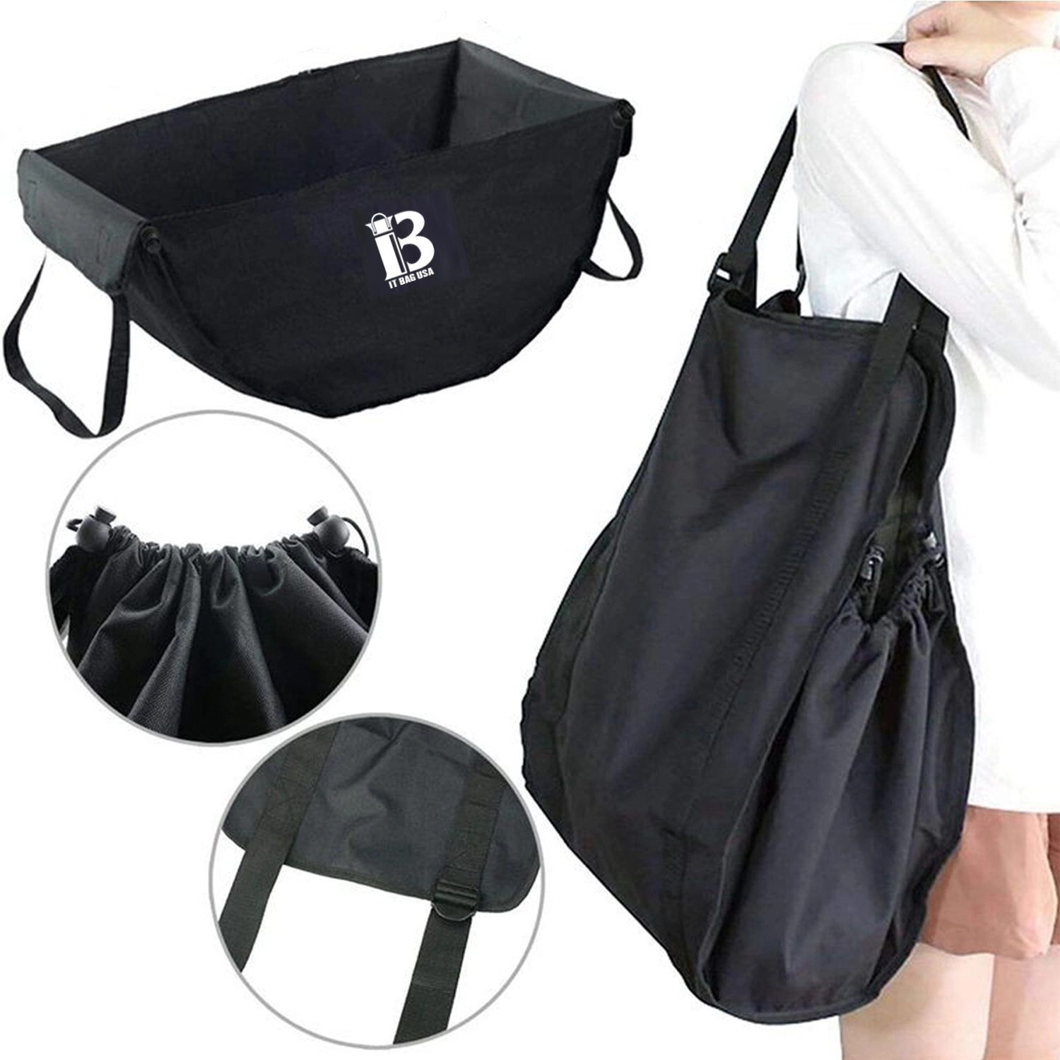 Shopping Bags Reusable Grocery Tote Recycling Waterproof 1