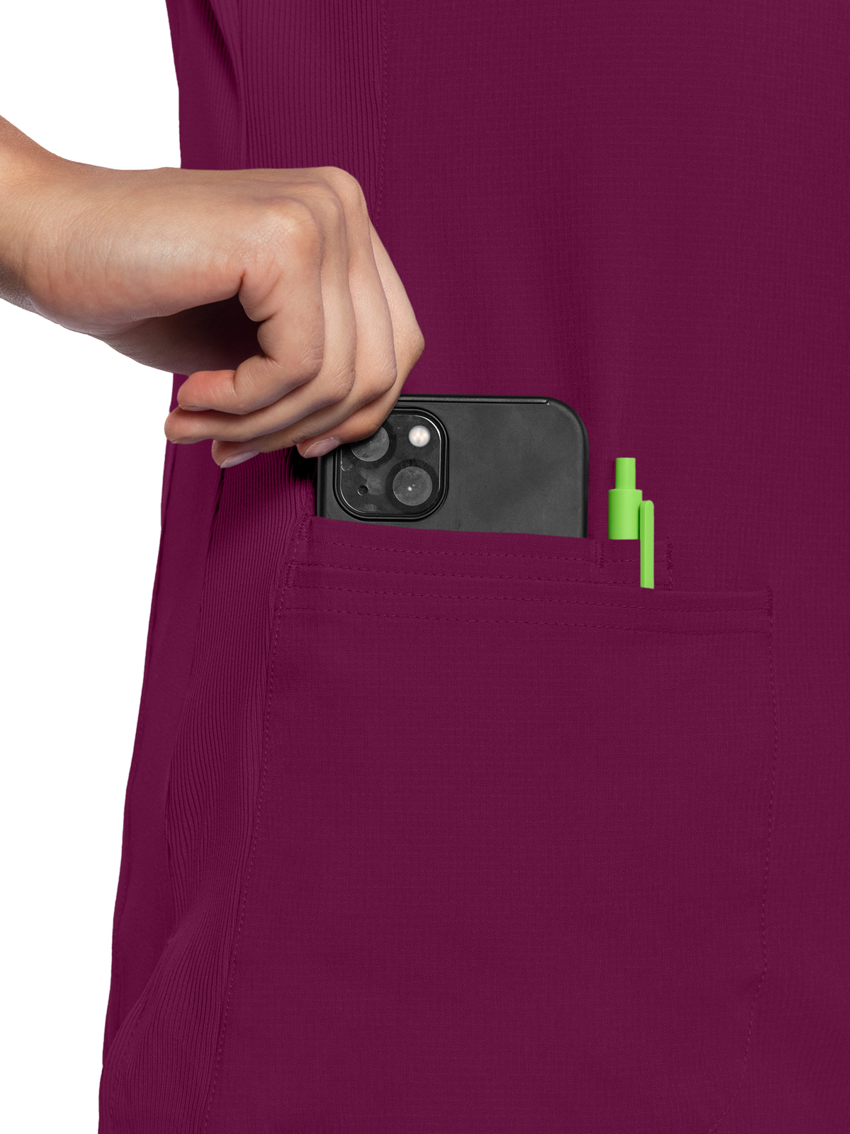 Med Couture - MC AMP - Women's 3-Pocket V-Neck Top 11