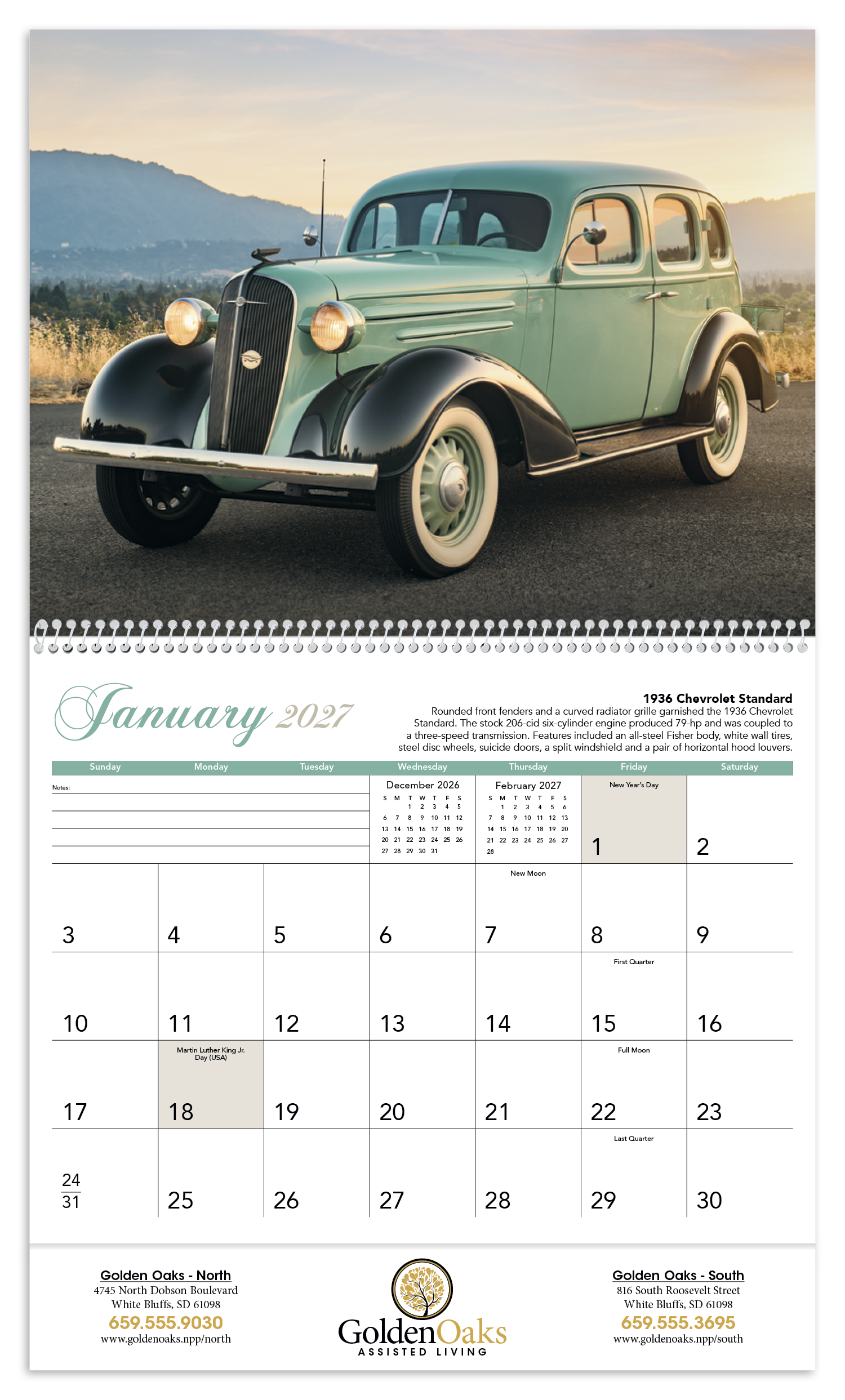 Triumph® Calendars Antique Cars Calendar 73