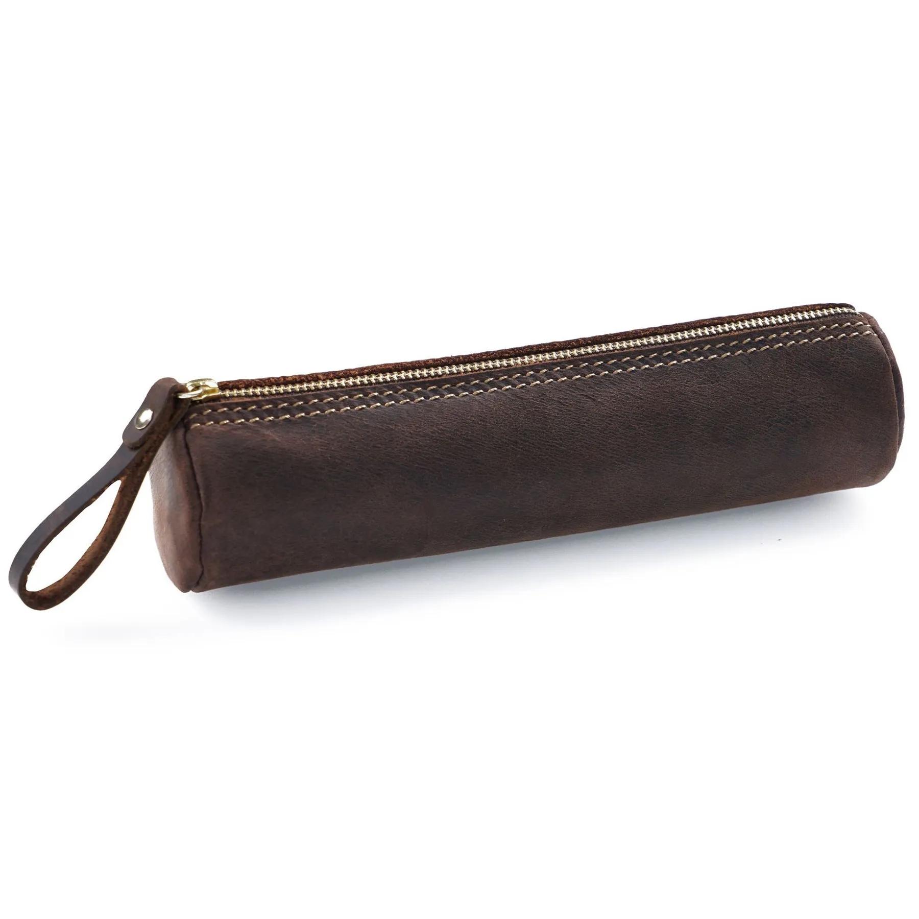 Leather Zipper Pencil Case 2