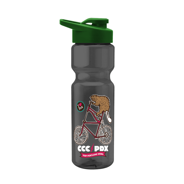 Blazer 28oz Transparent Bike Bottle w/Drink-thru Lid 231